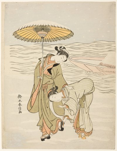 积雪的格塔 作者 铃木春信