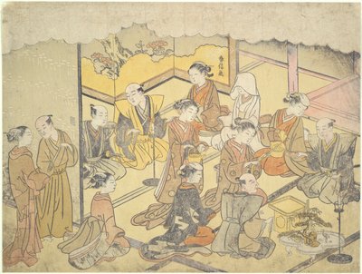 婚礼清酒杯：结婚仪式 作者 铃木春信