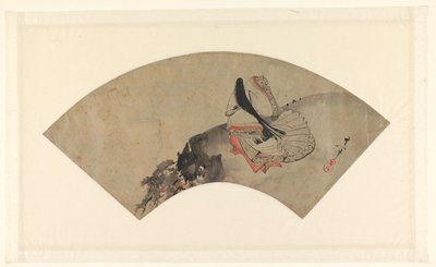 山间女诗人的扇面 作者 铃木纪津