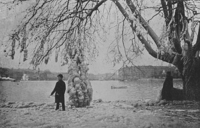 Aux Eaux-Vives a Geneve, Hiver 1896 (b/w photo) 作者 瑞士摄影师