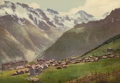 伯尔尼高原：穆伦，全景（彩色照片） 作者 瑞士摄影师