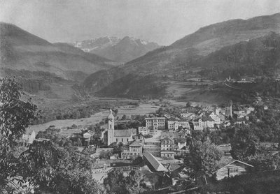 Ilanz, Vue generale (b/w photo) 作者 瑞士摄影师