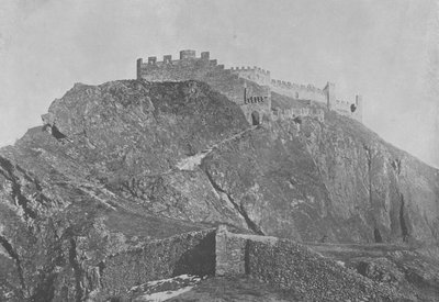 Sion, Les Ruines du Chateau de Tourbillon (b/w photo) 作者 瑞士摄影师
