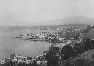 Territet, Montreux, Clarens (b/w photo) 作者 瑞士摄影师