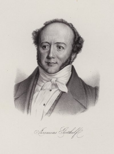 Albert Bitzius，瑞士小说家，笔名 Jeremias Gotthelf（版画） 作者 瑞士学校