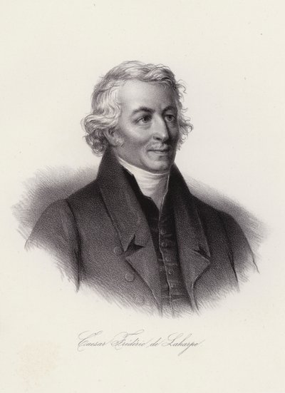 Frederic-Cesar de La Harpe，瑞士政治领袖和俄罗斯亚历山大一世的私人教师（雕刻）。 作者 瑞士学校