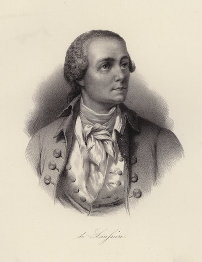 Horace Benedict de Saussure，瑞士物理学家、登山家和阿尔卑斯探险家（版画） 作者 瑞士学校
