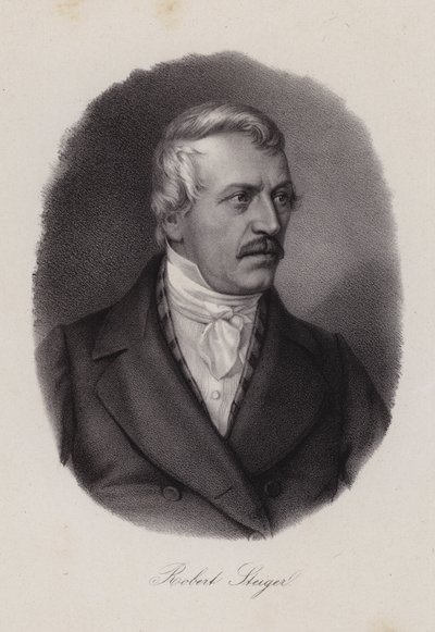 Jakob Robert Steiger, Swiss politician and President of the Swiss National Council (engraving) 作者 瑞士学校
