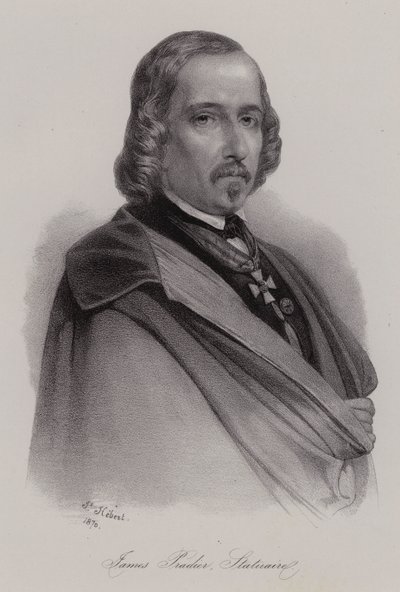 James Pradier，瑞士出生的法国雕塑家（雕刻）。 作者 瑞士学校