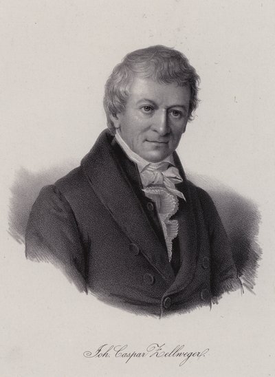 Johann Caspar Zellweger，瑞士纺织企业家和慈善家（雕刻） 作者 瑞士学校