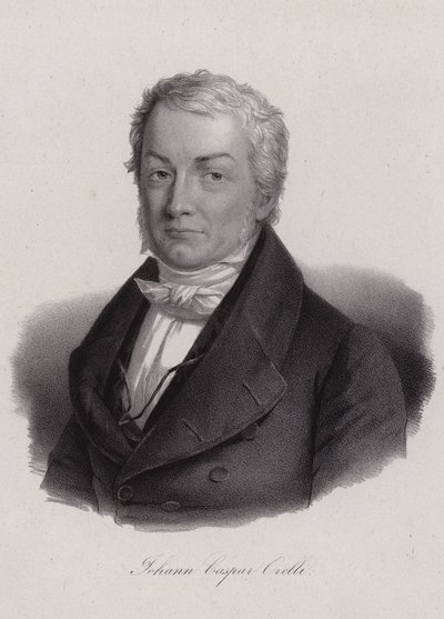 Johann Caspar von Orelli，瑞士古典学者（版画） 作者 瑞士学校