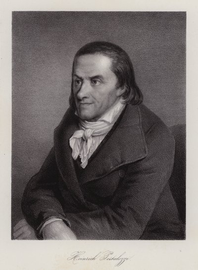 Johann Heinrich Pestalozzi, Swiss educational reformer (engraving) 作者 瑞士学校