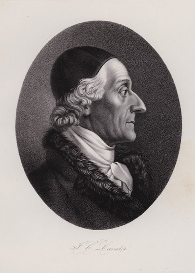 Johann Kaspar Lavater，瑞士作家和相貌学家（版画） 作者 瑞士学校