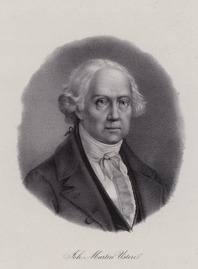 Johann Martin Usteri，瑞士诗人（雕刻）。 作者 瑞士学校