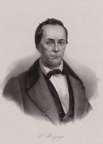 Josef Munzinger，瑞士政治家（版画） 作者 瑞士学校