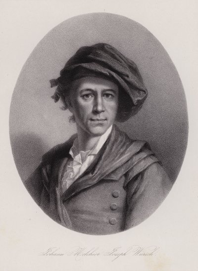 Melchior Wyrsch，瑞士艺术家（雕刻）。 作者 瑞士学校