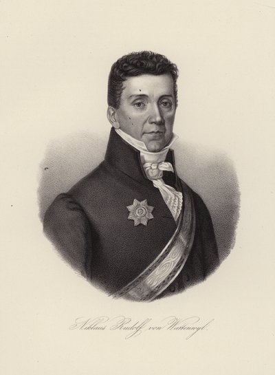 Niklaus Rudolf von Wattenwyl，瑞士将军和伯尔尼市复兴运动的最后一位市长（版画） 作者 瑞士学校