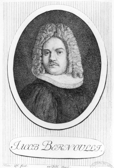 Jacques Bernoulli的肖像（1654-1705） 作者 瑞士学校