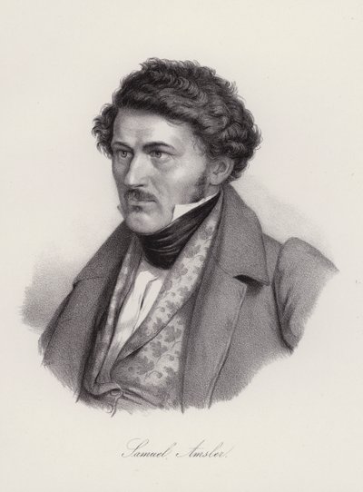 Samuel Amsler，瑞士雕刻家（雕刻）。 作者 Swiss School