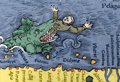 海怪吃人，出自康拉德·格斯纳 (Conrad Gesner) 的《动物史》 作者 瑞士学校