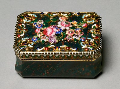 鼻烟盒，归因于让·路易·里希特的微型画 作者 瑞士学校
