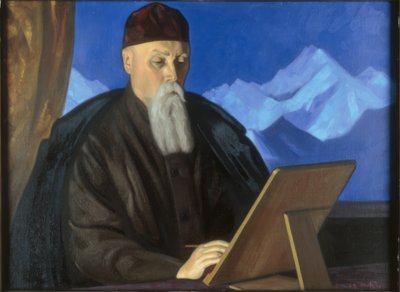 画家尼古拉斯·罗里奇的肖像 作者 Swjatoslaw Nikolajewitsch Roerich