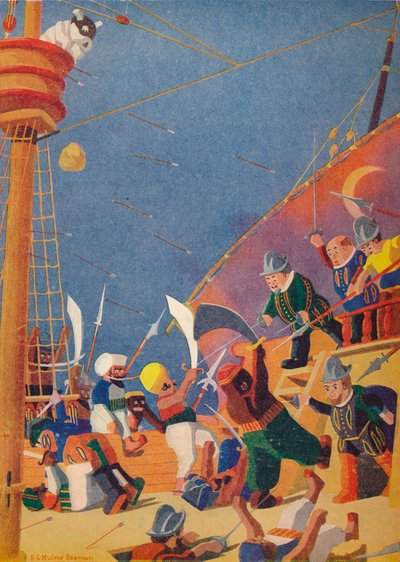 与海盗的斗争》，1937年 作者 悉尼乔治·赫尔姆·比曼