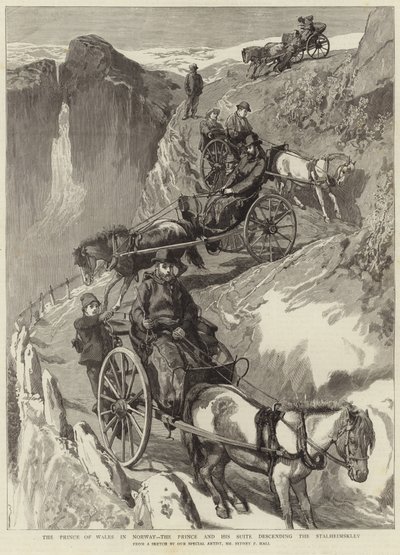威尔士亲王在挪威（版画） 作者 悉尼先验（后）厅