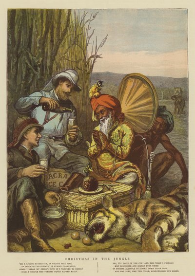 丛林中的圣诞节（chromolitho） 作者 Sydney Prior Hall