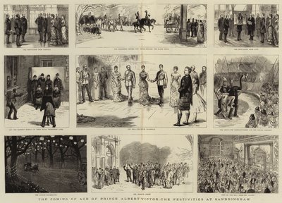 阿尔伯特亲王时代的到来，桑德灵厄姆的庆祝活动 作者 Sydney Prior Hall