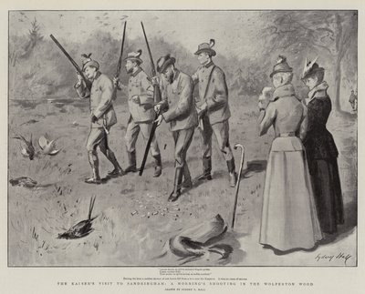 凯撒参观桑德灵厄姆，早晨在沃尔夫顿伍德拍摄 作者 Sydney Prior Hall