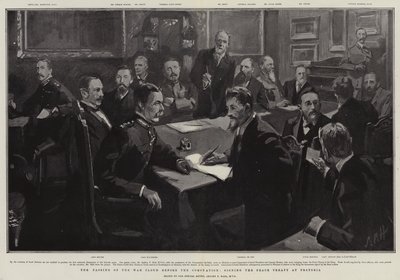 在加冕前传递战争云，在比勒陀利亚签署和平条约 作者 Sydney Prior Hall