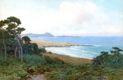 蒙特雷湾景观（水彩画） 作者 悉尼场