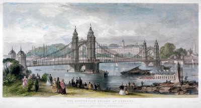 1852年，伦敦切尔西的吊桥景观。                                         作者 TA先验