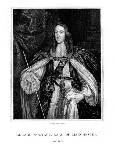 爱德华·蒙塔古（Edward Montagu），曼彻斯特第二伯爵，英国士兵，1828年。 作者 TA院长