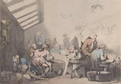解剖室，约1838年。 作者 TC威尔逊
