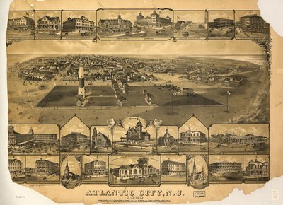 新泽西州大西洋城 1880 年。LOC 75694710 作者 TJ牧羊人兰迪斯