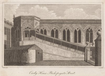 Crosby Hall，Bishopsgate Street，伦敦 作者 T.香Pra