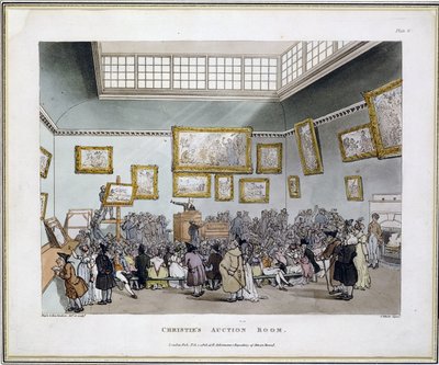 克里斯蒂拍卖行，J。Bluck的《伦敦微观世界》，由R. Ackermann出版 作者 T. 和 Pugin AC 罗兰森