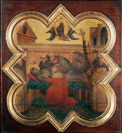 Life of st Francis: the death of the saint - Fresco 作者 塔迪奥·加迪（Taddeo Gaddi）