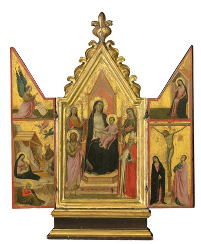 三联画（金色接地板上的蛋彩画） 作者 塔迪奥·加迪（Taddeo Gaddi）