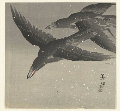 雪地里的乌鸦 作者 高桥美穗