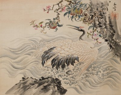 花和鸟，19世纪。 作者 泷凯特