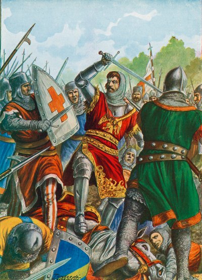 Ezzelino III da Romano于1259年在贝加莫附近被捕 作者 坦克雷迪·斯卡佩利