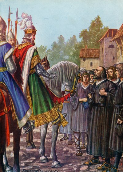 1158年，弗雷德里克·巴巴罗萨（Frederick Barbarossa）要求其居民重建洛迪 作者 坦克雷迪·斯卡佩利
