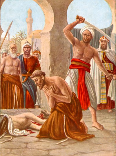 在印度的兄弟Jacopo de Padova的Martydom 作者 坦克雷迪·斯卡佩利