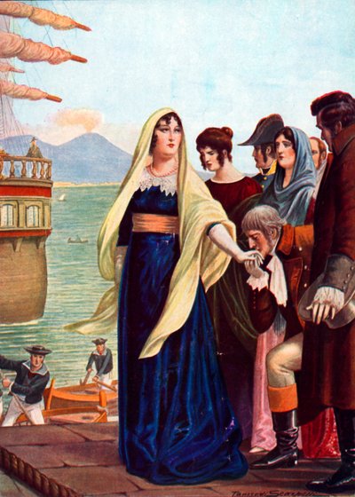 Queen Maria Carolina逃离那不勒斯 作者 Tancredi Scarpelli