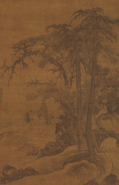 返回的渔民，日期为1342年。 作者 唐迪
