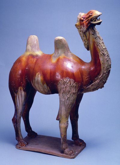 骆驼，唐代（彩瓷釉陶） 作者 唐代中文学校