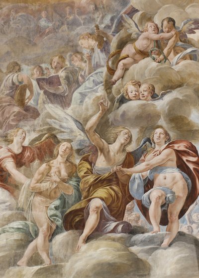 音乐家天使和圣灵，1629年 作者 Tanzio da Varallo